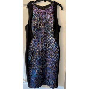 Adrianna Papell Siz 16 Multicolor Dress